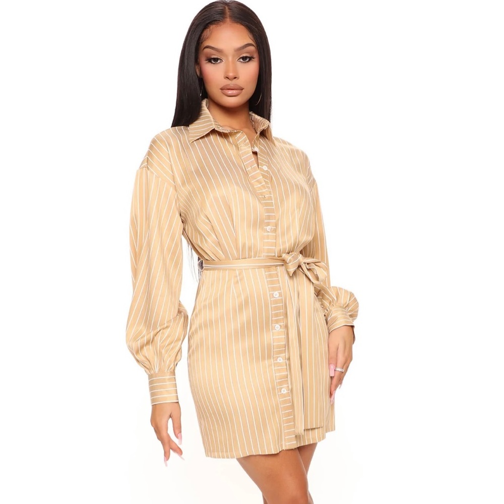 Mustard Shirt Dress